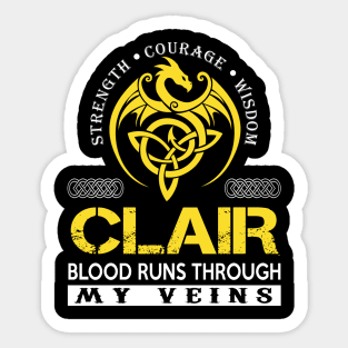 CLAIR Sticker